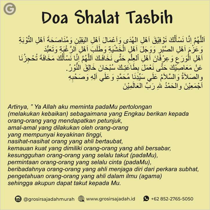Doa Setelah Sholat Tasbih: Rahasia Hati Tenteram