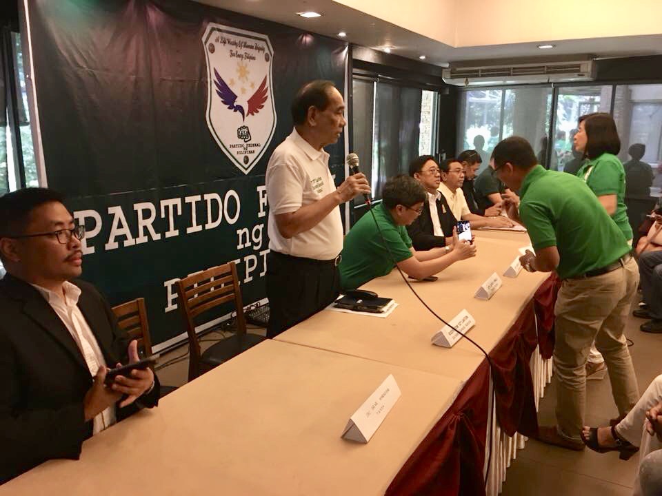Partido Federal ng Pilipinas Press Conference