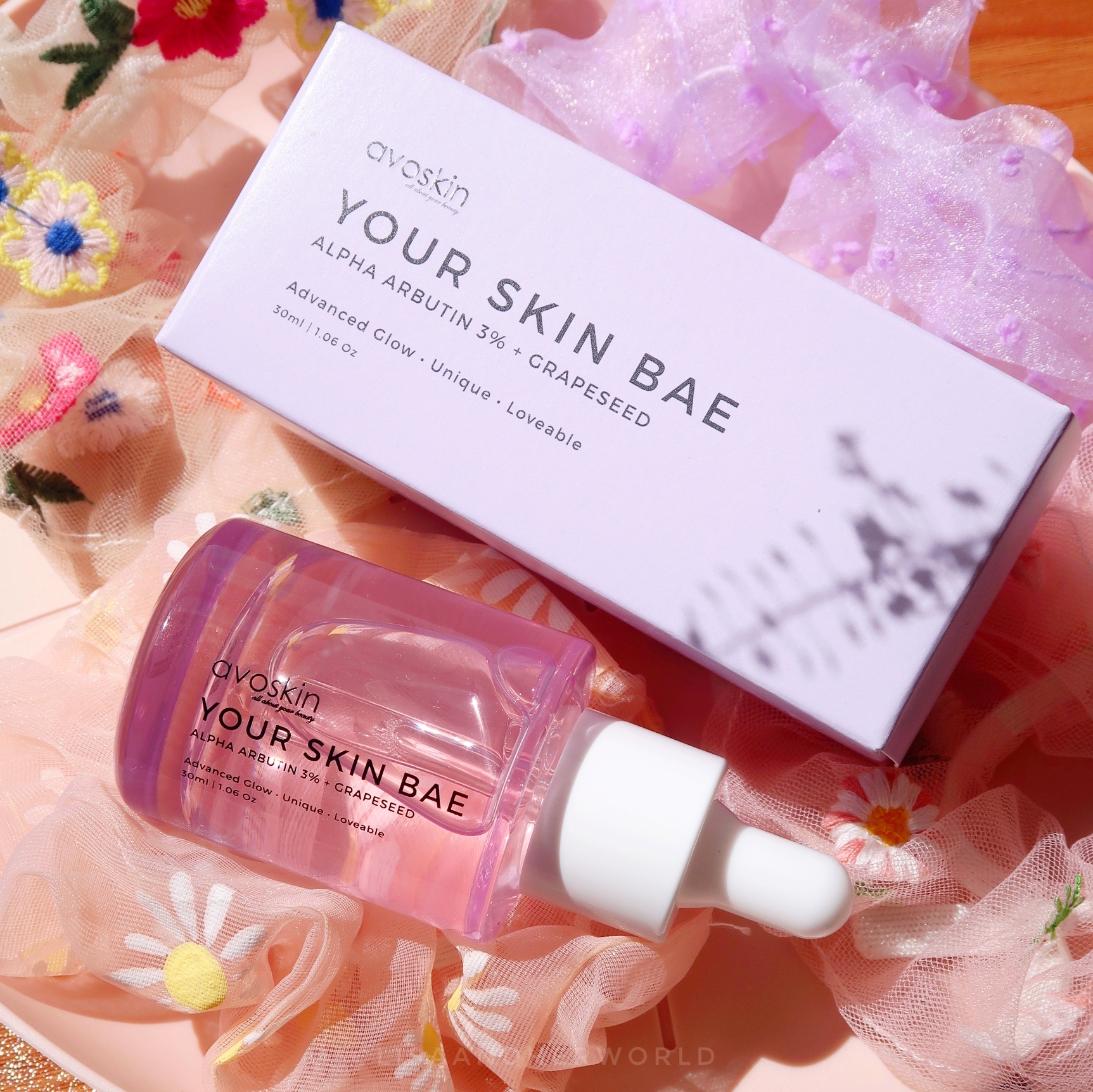 Avoskin Your Skin Bae Alpha Arbutin 3 Serum & Marine Collagen 5 Toner