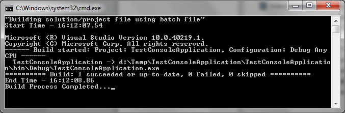Mitesh Sureja's Blog: How to build Solution or Project from command ...