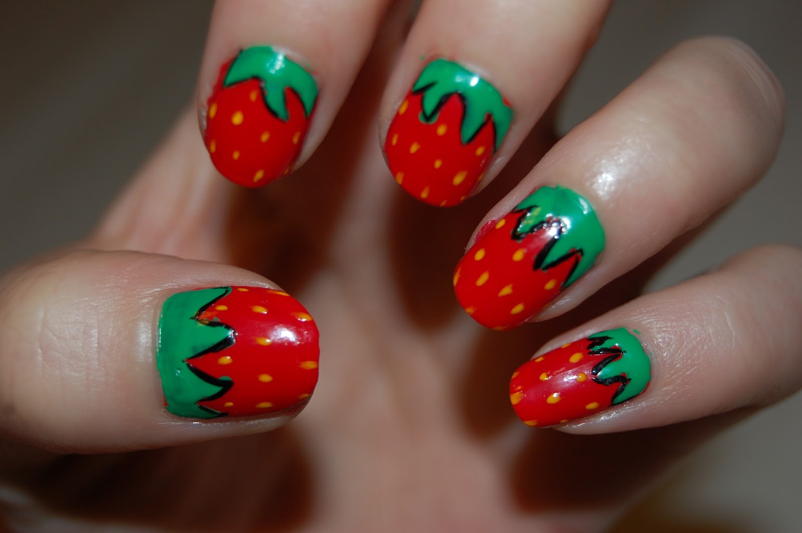 Strawberry Toe Nail Art Step by Step - wide 5