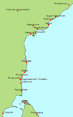Coromandel, de oostkust van het huidige India