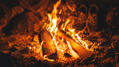 HD wallpaper wood, fire, fire, flame