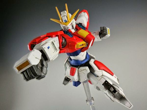 Custom Build: HGBF 1/144 Build Burning Gundam + HGUC 1/144 Dom