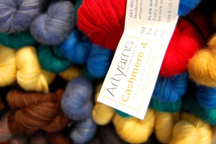 Jennifer Knits Los Angeles Artyarns 4ply Cashmere Hand Knitting Yarn