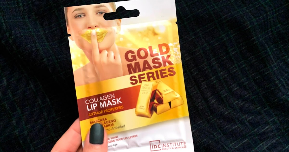 IDC INSTITUTE "Gold Mask Series" Collagen lakštinė lūpų kaukė