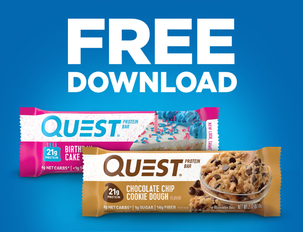FREE Quest Protein Bar Receive ONE (1) FREE Quest Protein Bar, any