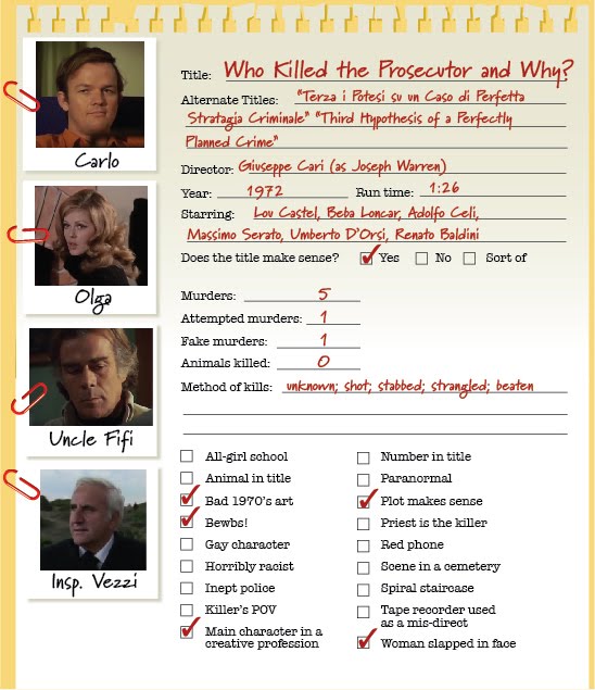 The Giallo Files Who Killed the Prosecutor and Why?