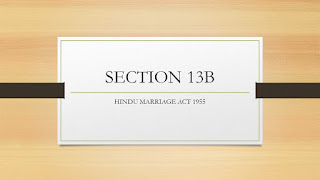 Section 13B Hindu Marriage Act
