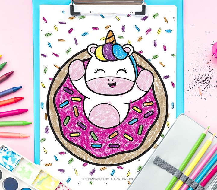 Donut Coloring Pages