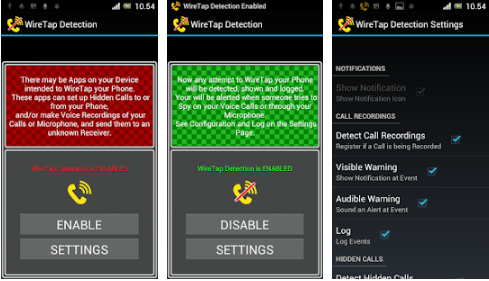 شرح مفصل عن تطبيق Wiretap Detection وبعض مميزاته