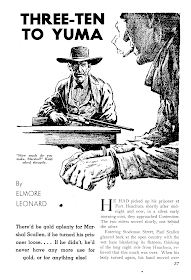 Illustration for 3:10 to Yuma, by Elmore Leonard - Dime Western, March 1953