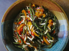 Roasted Green Bean and Pepper Salad