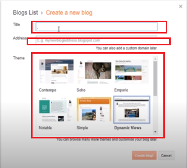 how to create a blog on blogspot, what is blogging?, create free blog on blogspot (step-by-step guide), Basic setting of  blogspot blog, how to design a blog.