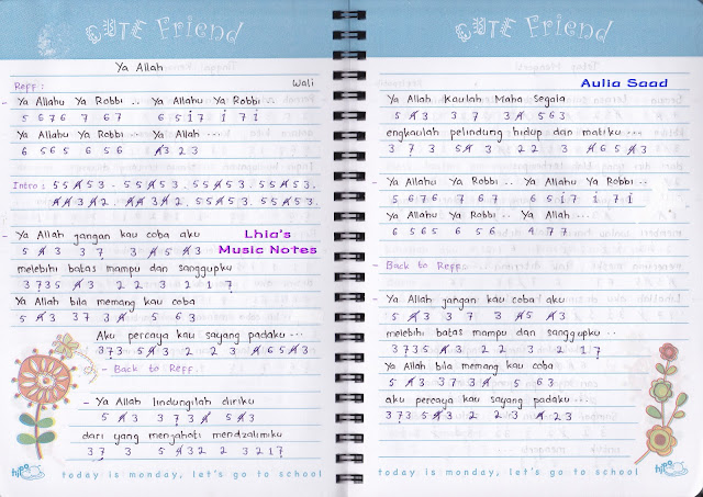 Not Angka Lagu Dik Wali Kumpulan Not Lagu