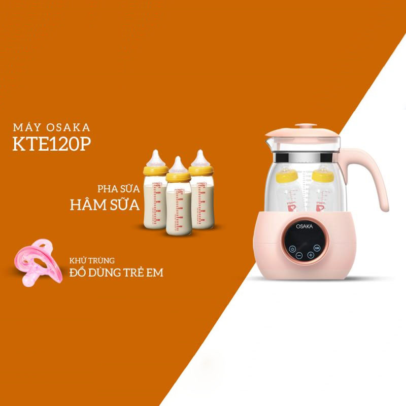 Máy khử trùng, hâm sữa Osaka KTE120P 1,2 Lít