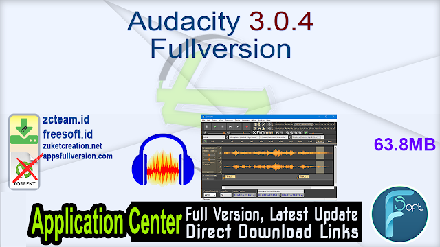 Audacity 3.0.4 Fullversion