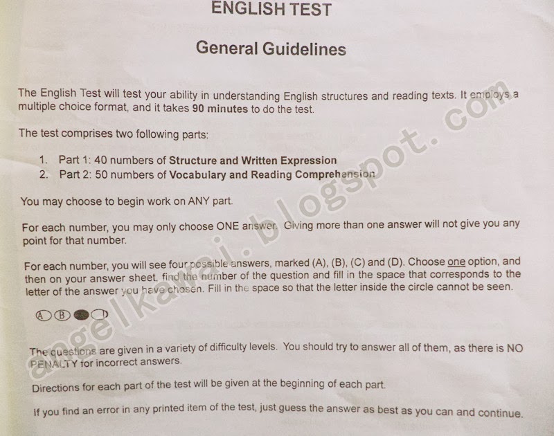 45++ Contoh soal tes bahasa inggris masuk universitas info