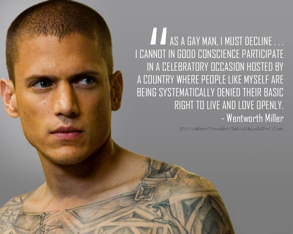 Wentworth Miller Is Gay 100