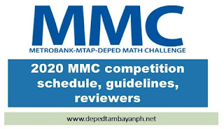 2020 MMC competition schedule, guidelines and reviewers - Deped Tambayan