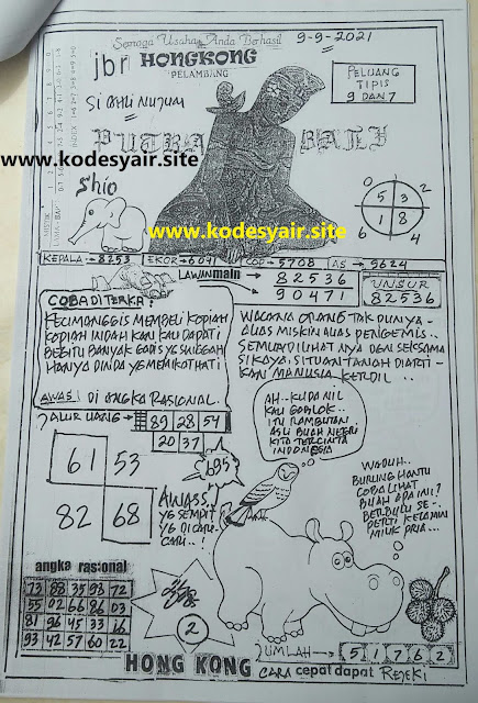 Syair Nyi Plered Hongkong Kamis 09 September 2021 ~ Syair Nyi Pleret