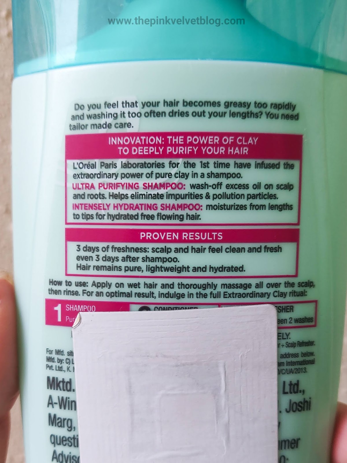 L Oreal Purifying Clay Shampoo Review For Oily Scalp And Dry