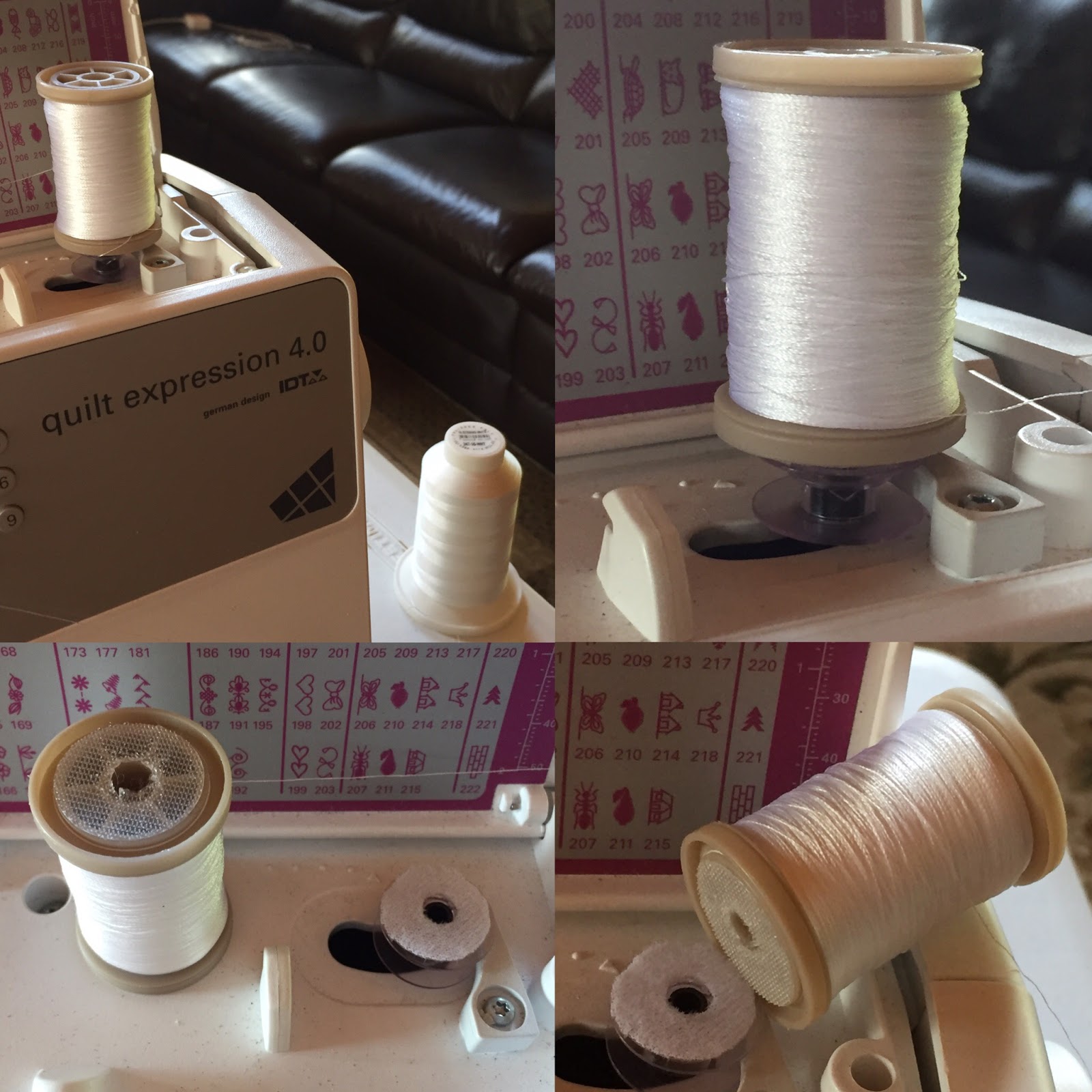 Quiltessa Patchwork palette How to use bobbin winder for the larger