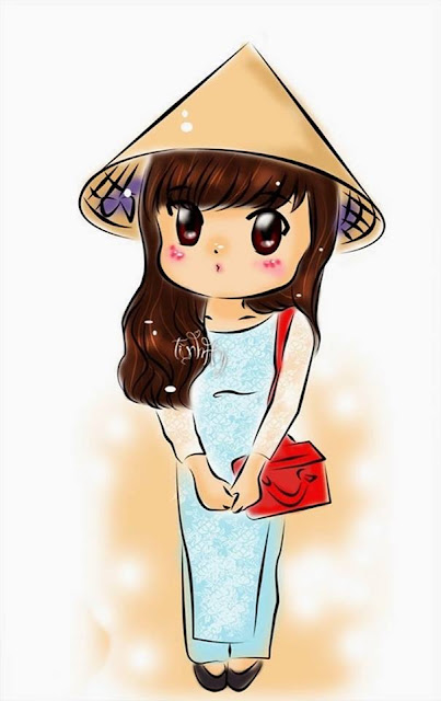 Avatar chibi nhân vật nữ cực dễ thương cho facebook