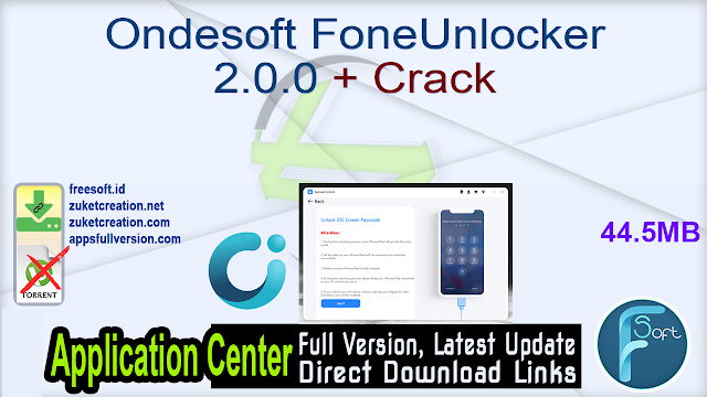 Ondesoft FoneUnlocker 2.0.0 + Crack