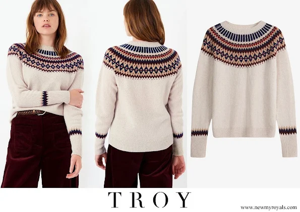 Kate Middleton wore TROY London supersoft lambswool fair isle jumper