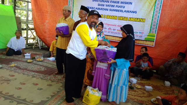 Bhakt Sosial Santunan Anak Yatim Piatu  Dan Fakir Miskin Se Kec Sumberlawang