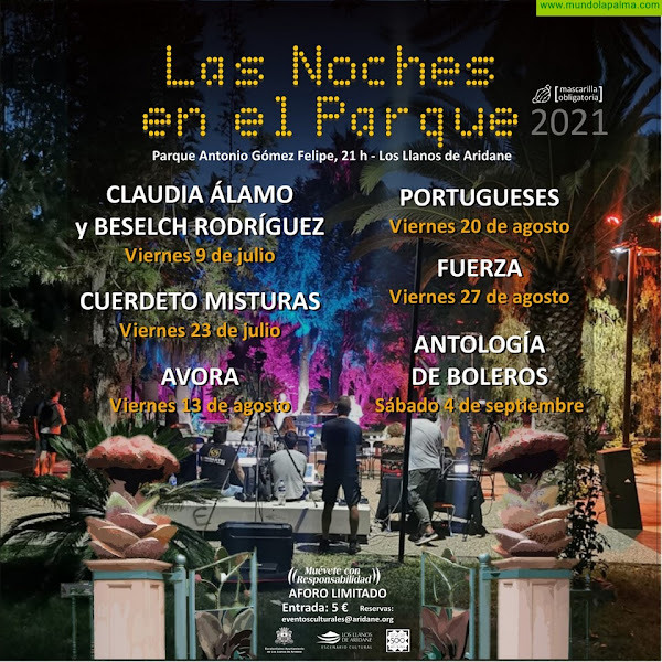 Regresa "Noches en el Parque" a los Llanos de Aridane por segundo verano consecutivo