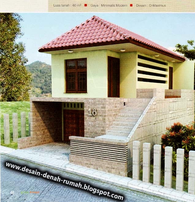  Desain  Minimalis Rumah Dua  Lantai  Tipe 72 Desain  Denah 