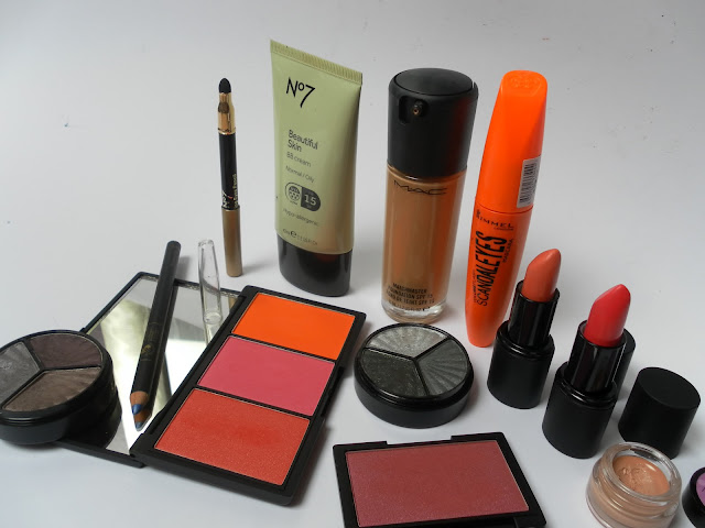 A picture of makeup products