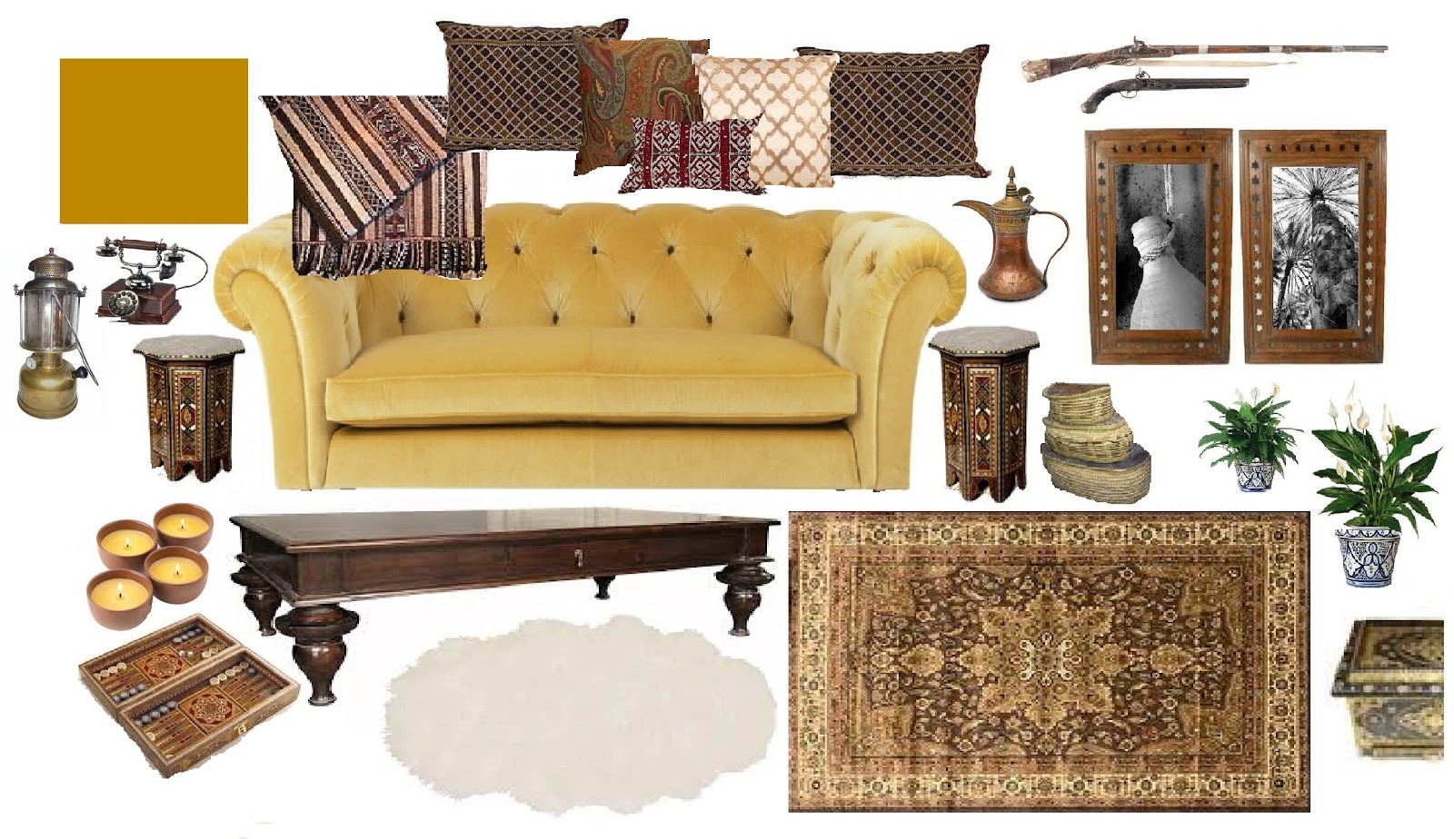 Inspiration Board For A Living Room Inspired By Early Colonial Inspiration Board For A Living Room Inspired By Early Colonial Explorers Of Arabia