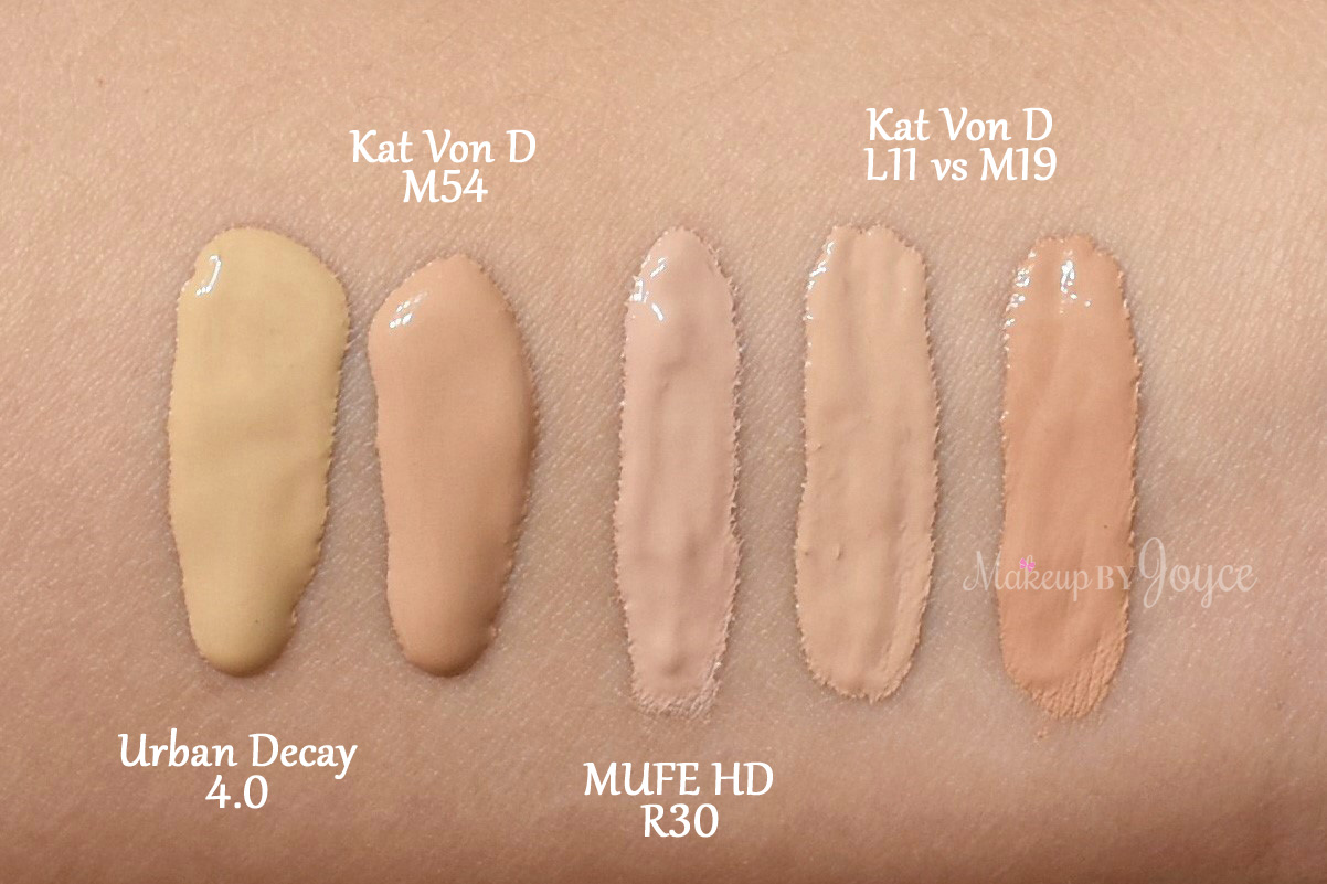 ❤ MakeupByJoyce ❤** !: + Swatches: Decay All Nighter Foundation, Makeup Setting Spray Kat Von D Lock-It Concealer Creme