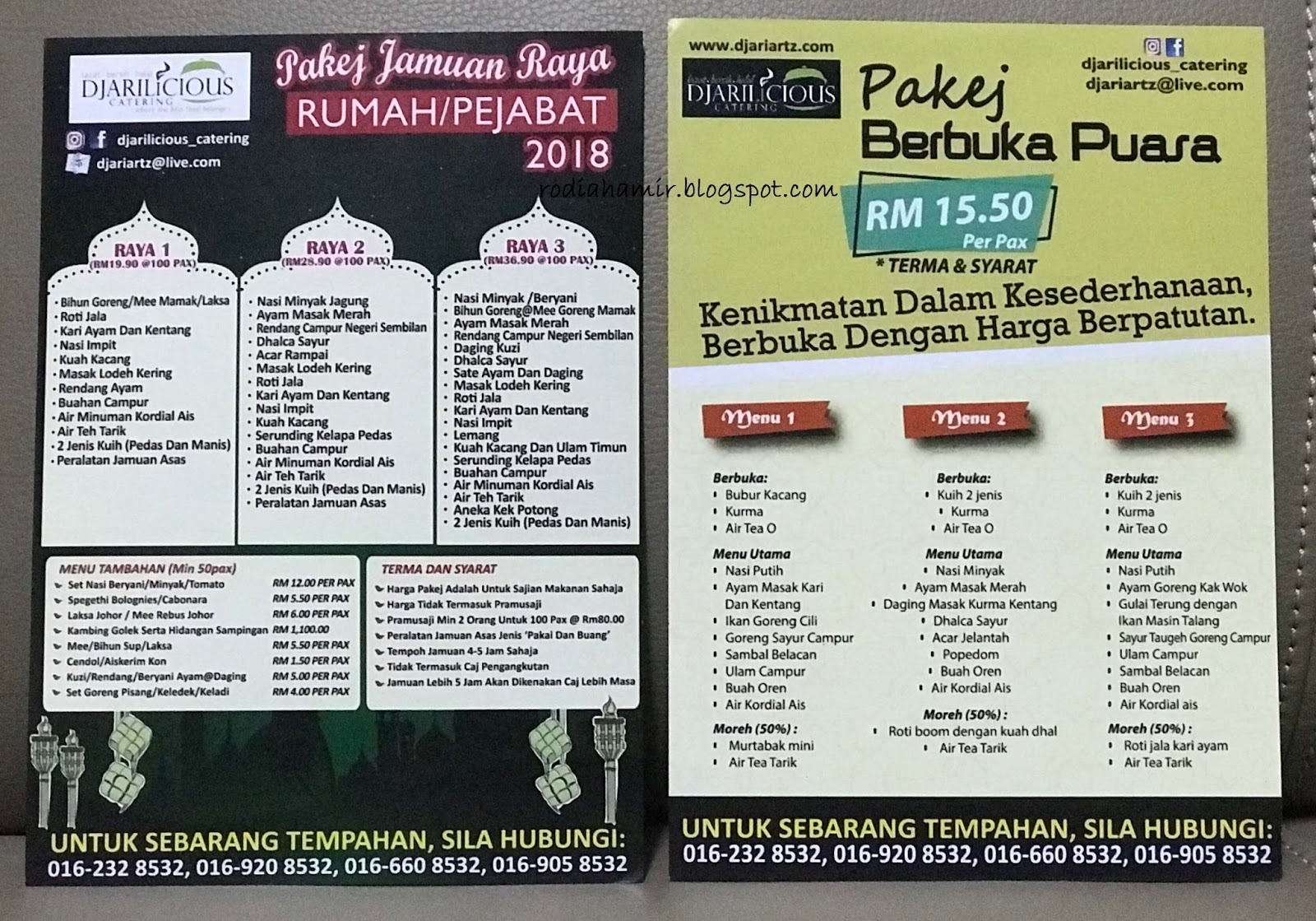 Pakej Berbuka puasa Murah pakej Jamuan Raya Murah