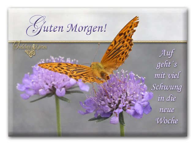 Seelchen Karten und Collagen : Karte Guten Morgen!