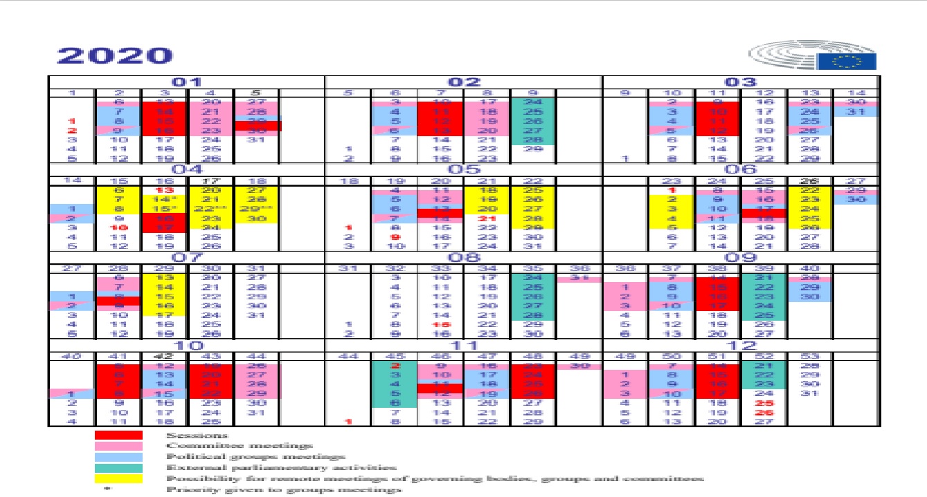 The Eu R O P A Today ™ : Revised - Eu Parliament Agenda: The Week 06 - 12  April 2020 - / Easter Recess / Extra Plenary Called On 16 And 17 April -  Video