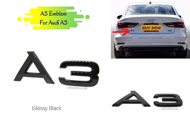 Glossy Black A3 Emblem For Audi A3