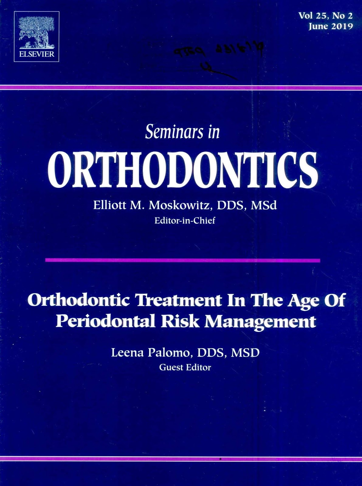 https://www.sciencedirect.com/journal/seminars-in-orthodontics/vol/25/issue/2