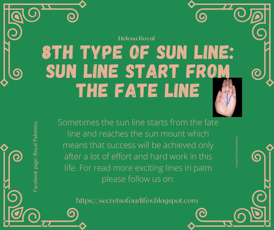 Quick Guide of Sun Line in palmistry 12 Lines of Fame, Wealth, and