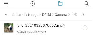 located video on storage