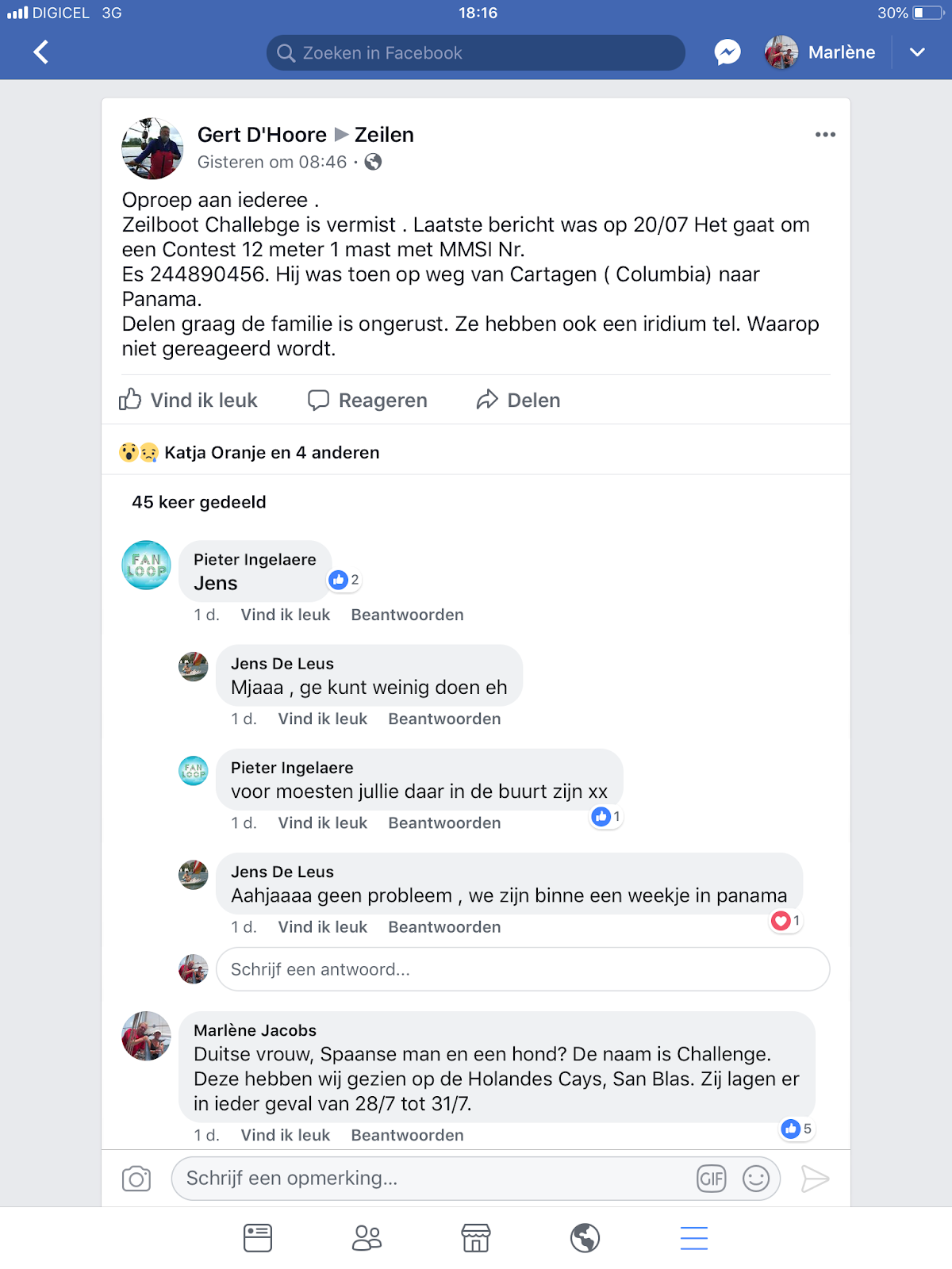 Rafiki, Loud en Marlène Linton Bay, Panama