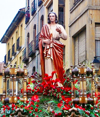 Paso de San Juan. Cofradía del Dulce Nombre de Jesús Nazareno. León. Foto G. Márquez