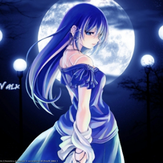 anime girl moon walk pfp