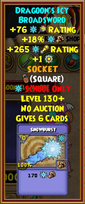 Wizard101 Level 130+ Gear - Catacombs Crafted