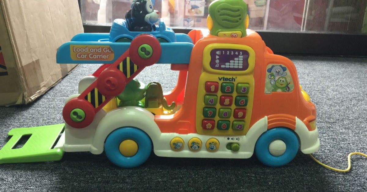MYBUNDLETOYS2: VTECH Pull n Learn Car Carrier Pull Toy