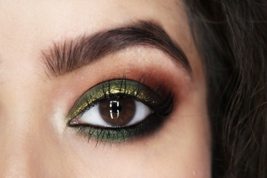 Fall 2017 Olive Green Eye Makeup Tutorial with Step by Step Pictures