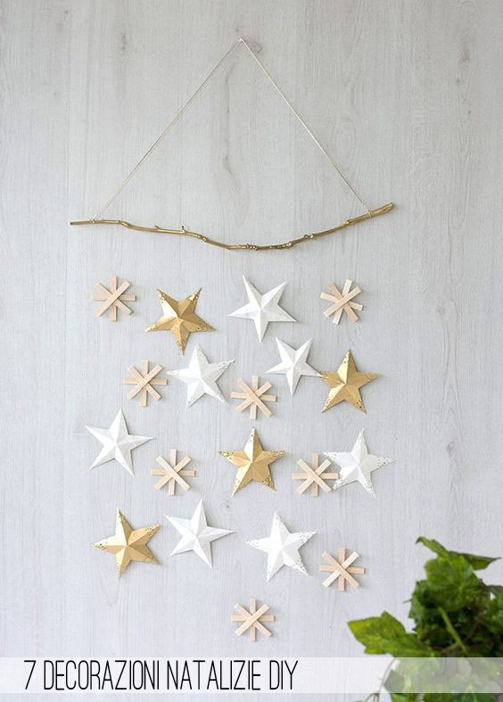 Decorazioni Natalizie Bianche.7 Decorazioni Di Natale Diy In Bianco Grigio E Oro Home Shabby Home Arredamento Interior Craft